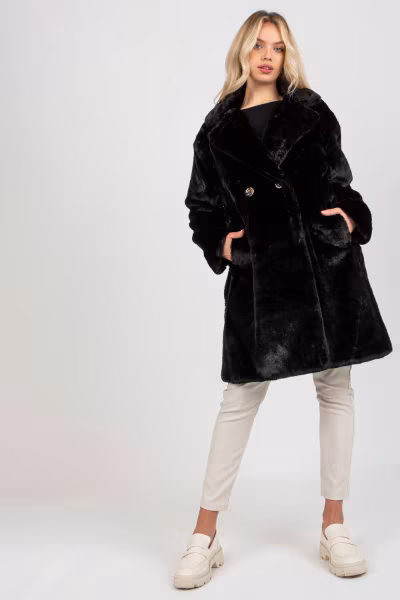 Płaszcz Model TW-PL-2118.95P Black - Och Bella — zdjęcie 1