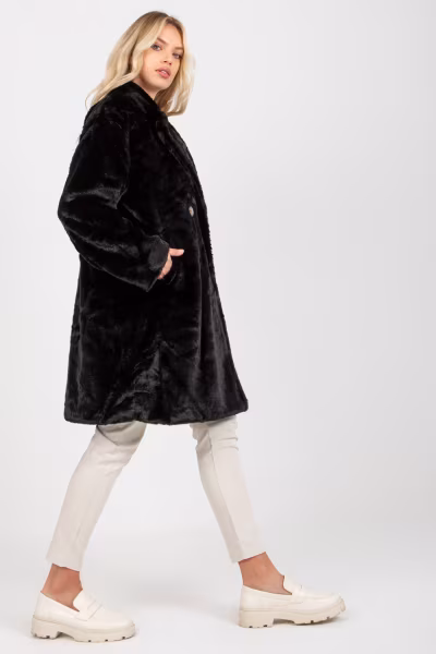 Płaszcz Model TW-PL-2118.95P Black - Och Bella — zdjęcie 2