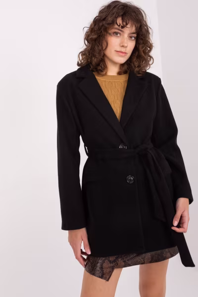 Płaszcz Damski Model TW-PL-BI-2022320.01X Black - Och Bella — zdjęcie 1