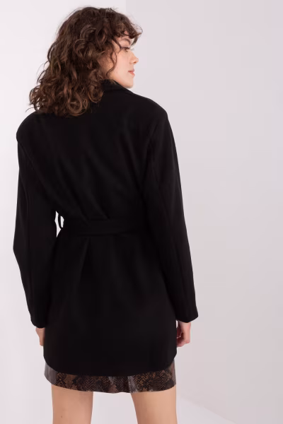 Płaszcz Damski Model TW-PL-BI-2022320.01X Black - Och Bella — zdjęcie 3