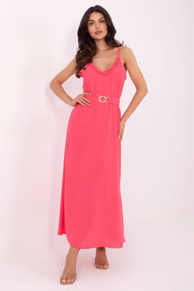 Sukienka Model TW-SK-BI-1458-1.64 Coral - Och Bella — zdjęcie 1