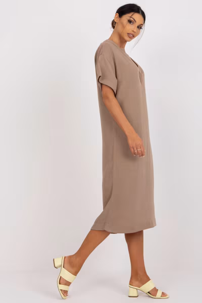 Sukienka Model TW-SK-BE-AZ101.40P Dark Beige - Och Bella — zdjęcie 2