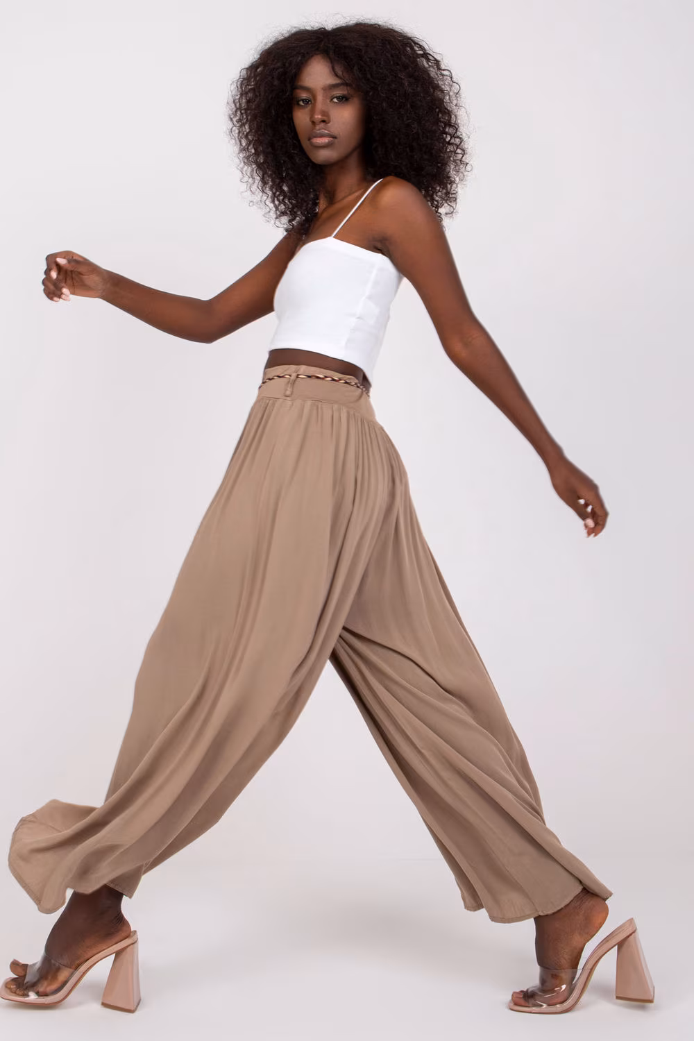 Spodnie Damskie Model TW-SP-BI-81733.14 Beige - Och Bella