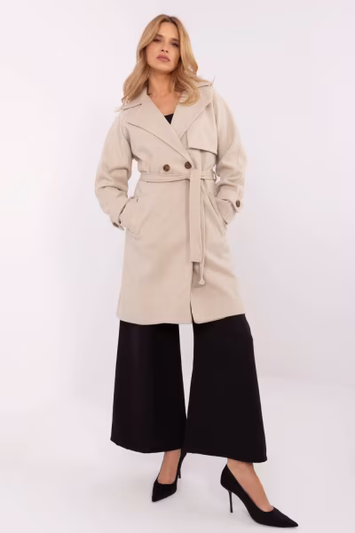 Płaszcz Damski Model TW-PL-BI-2309.86 Beige - Och Bella — zdjęcie 1