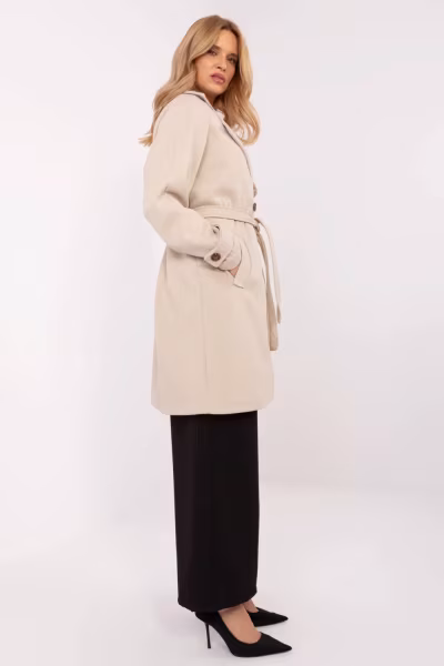 Płaszcz Damski Model TW-PL-BI-2309.86 Beige - Och Bella — zdjęcie 2