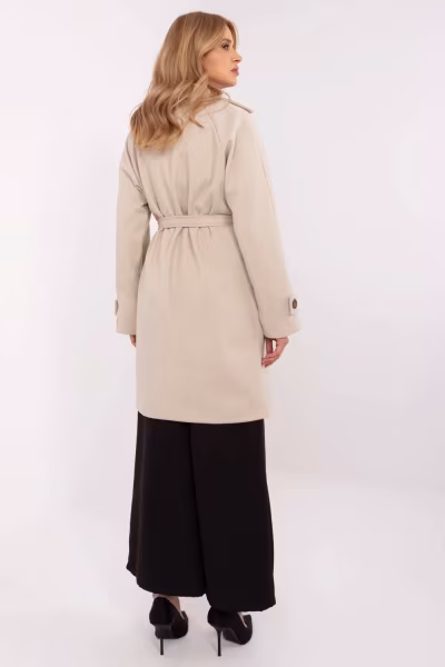 Płaszcz Damski Model TW-PL-BI-2309.86 Beige - Och Bella — zdjęcie 3