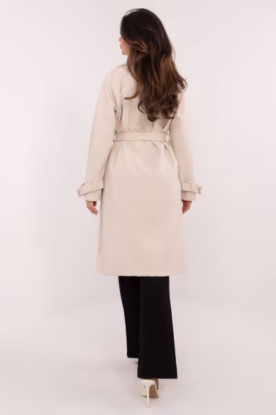 Płaszcz Damski Model TW-PL-BI-2209.71P Light Beige - Och Bella — zdjęcie 3