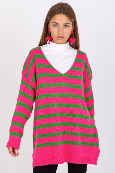 Sweter Damski Model TW-SW-BI-M59.25 Pink - Och Bella — zdjęcie 1