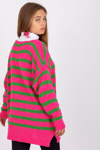 Sweter Damski Model TW-SW-BI-M59.25 Pink - Och Bella — zdjęcie 3