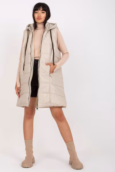 Kamizelka Model TW-KZ-BI-82019.09 Light Beige - Och Bella — zdjęcie 2