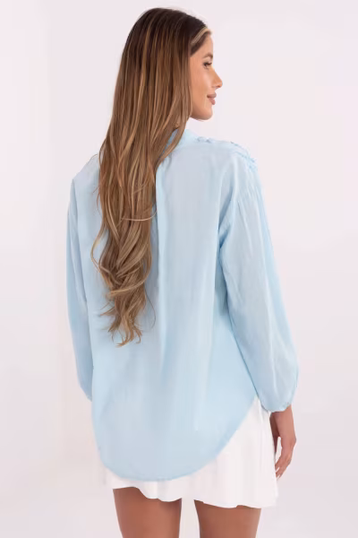 Bluzka Model TW-KS-BI-3145.67 Light Blue - Och Bella — zdjęcie 3
