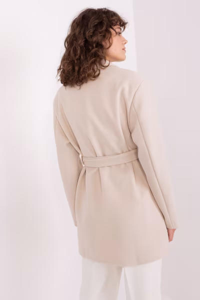 Płaszcz Damski Model TW-PL-BI-2022320.01X Light Beige - Och Bella — zdjęcie 3