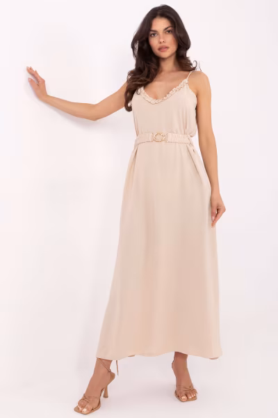 Sukienka Model TW-SK-BI-1458-1.64 Beige - Och Bella — zdjęcie 1