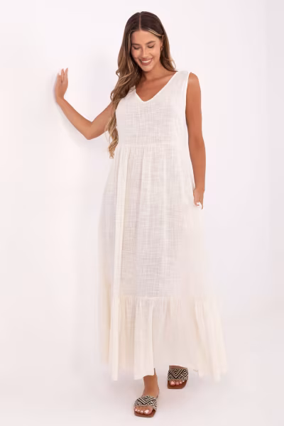 Sukienka Model TW-SK-BI-28007.63 Light Beige - Och Bella — zdjęcie 1