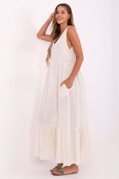 Sukienka Model TW-SK-BI-28007.63 Light Beige - Och Bella — zdjęcie 2
