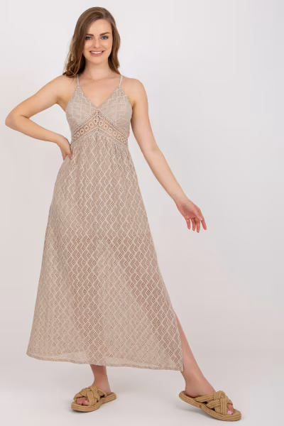 Sukienka Model TW-SK-BI-8676.22 Beige - Och Bella — zdjęcie 1