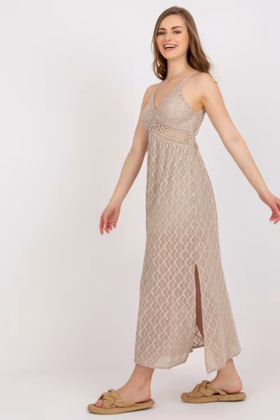 Sukienka Model TW-SK-BI-8676.22 Beige - Och Bella — zdjęcie 2