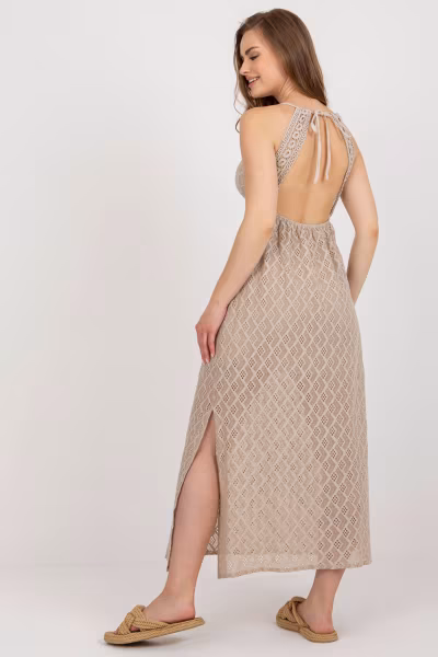 Sukienka Model TW-SK-BI-8676.22 Beige - Och Bella — zdjęcie 3