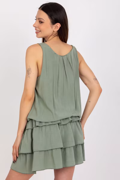 Sukienka Model TW-SK-BI-8139.44 Khaki - Och Bella — zdjęcie 3
