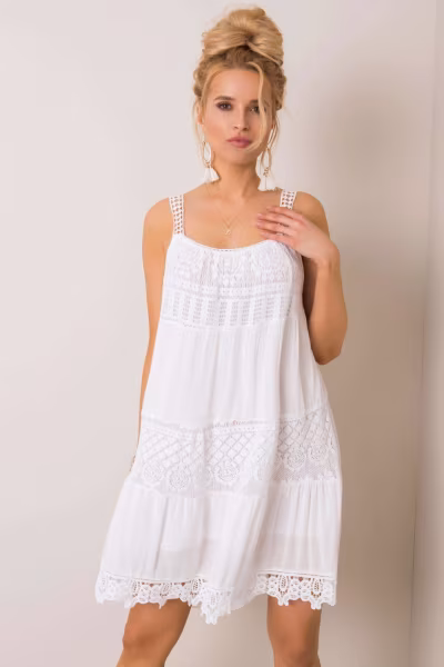 Sukienka Model TW-SK-BI-81593.28 White - Och Bella — zdjęcie 1