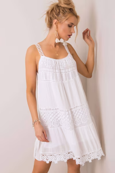 Sukienka Model TW-SK-BI-81593.28 White - Och Bella — zdjęcie 2
