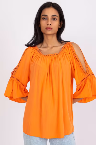 Bluzka Model TW-BZ-BI-82198.46 Orange - Och Bella — zdjęcie 1