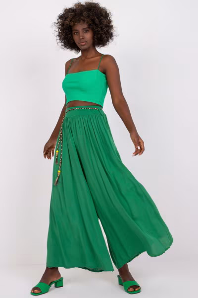 Spodnie Damskie Model TW-SP-BI-81733.14 Green - Och Bella — zdjęcie 1