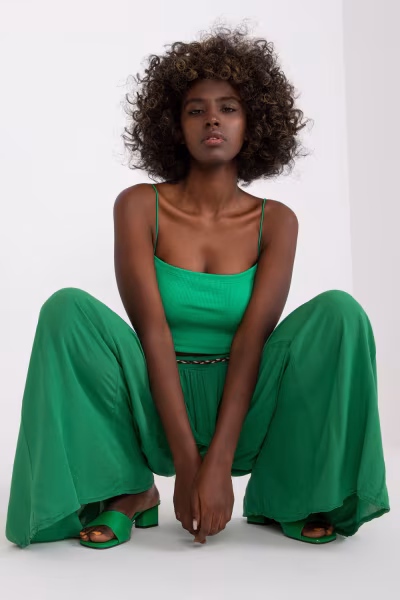 Spodnie Damskie Model TW-SP-BI-81733.14 Green - Och Bella — zdjęcie 2