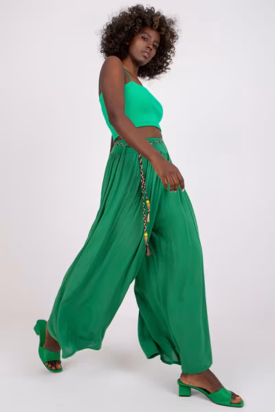 Spodnie Damskie Model TW-SP-BI-81733.14 Green - Och Bella — zdjęcie 3