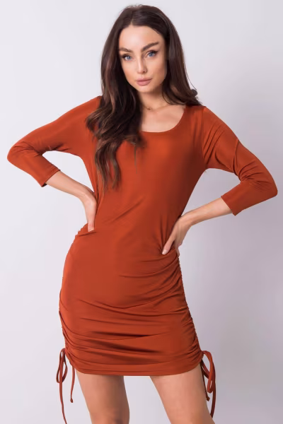 Sukienka Model TW-SK-BL-003.91 Dark Orange - Och Bella — zdjęcie 2