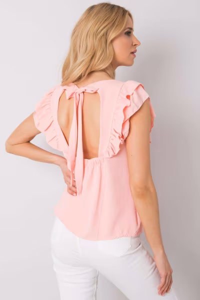 Bluzka Model TW-BZ-BI-BF002.88 Light Pink - Och Bella — zdjęcie 3