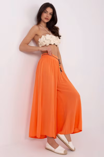 Spodnie Damskie Model TW-SP-BI-81733.14 Orange - Och Bella — zdjęcie 2