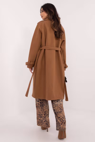 Płaszcz Damski Model TW-PL-BI-2209.71P Camel - Och Bella — zdjęcie 3