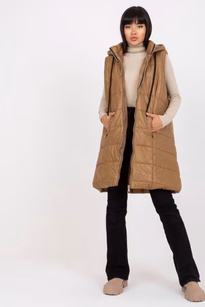 Kamizelka Model TW-KZ-BI-82019.09 Light Brown - Och Bella — zdjęcie 1