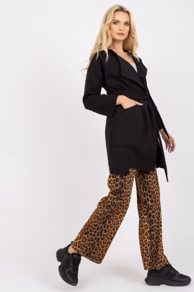 Płaszcz Damski Model TW-PL-BE-M125.21 Black - Och Bella — zdjęcie 2