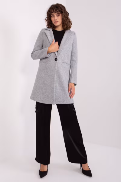 Płaszcz Damski Model TW-PL-BI-23314.00P Grey - Och Bella — zdjęcie 1