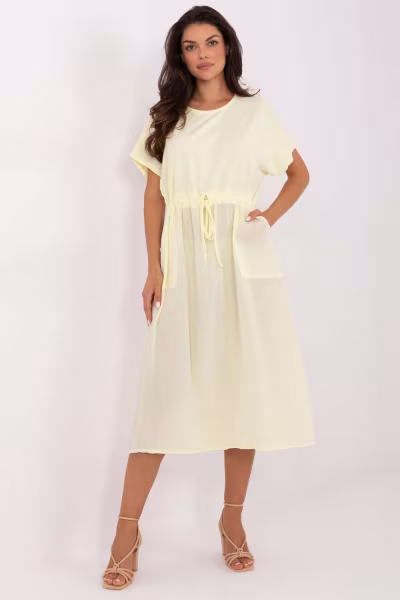 Sukienka Model TW-SK-BI-6-2041.89 Light Yellow - Och Bella — zdjęcie 1