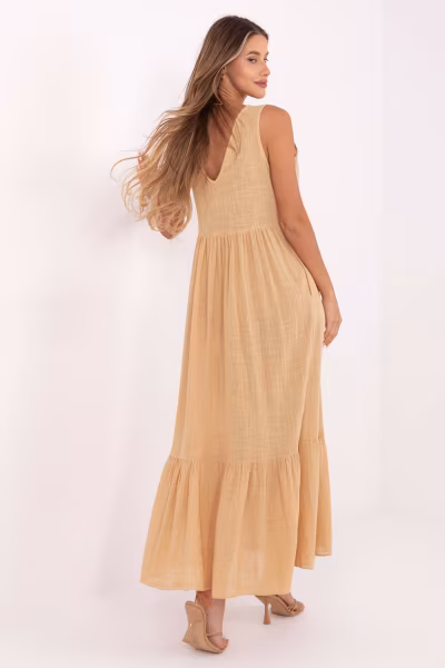 Sukienka Model TW-SK-BI-28007.63 Camel - Och Bella — zdjęcie 3