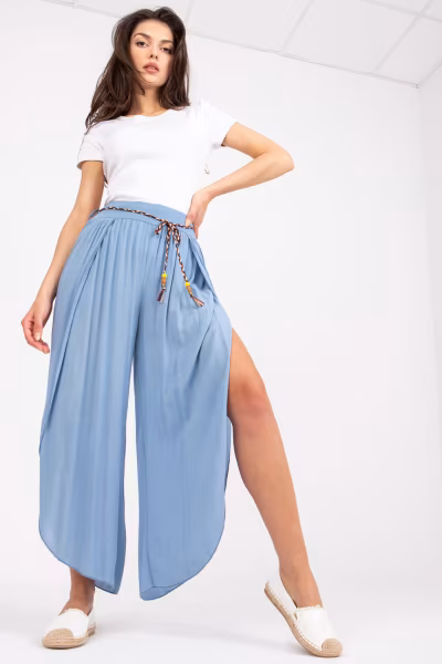 Spodnie Damskie Model TW-SP-BI-81378.24P Light Blue - Och Bella — zdjęcie 1
