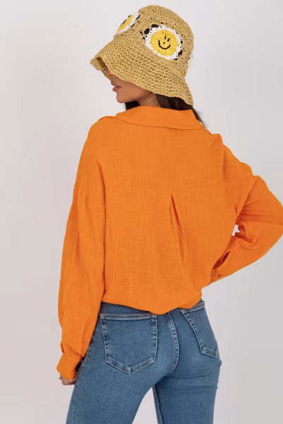 Koszula Damska Model TW-KS-BI-26698.50 Orange - Och Bella — zdjęcie 3
