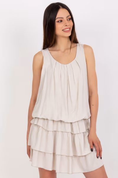 Sukienka Model TW-SK-BI-8139.44 Light Beige - Och Bella — zdjęcie 1