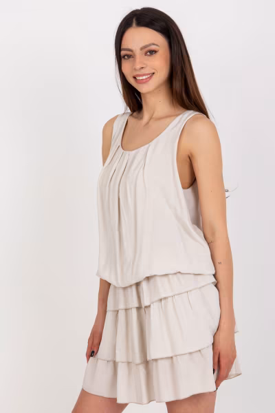 Sukienka Model TW-SK-BI-8139.44 Light Beige - Och Bella — zdjęcie 2