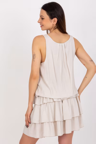 Sukienka Model TW-SK-BI-8139.44 Light Beige - Och Bella — zdjęcie 3
