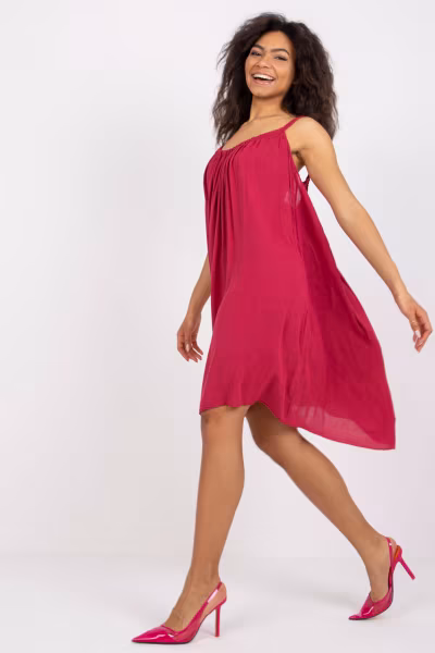 Sukienka Model TW-SK-BI-81541.31 Bordo - Och Bella — zdjęcie 2