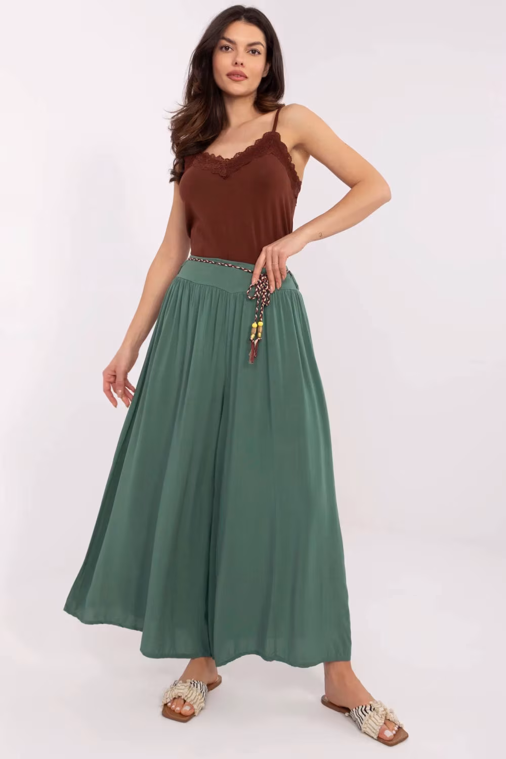 Spodnie Damskie Model TW-SP-BI-81733.14 Dark Green - Och Bella