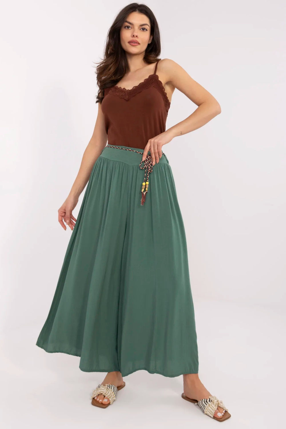 Spodnie Damskie Model TW-SP-BI-81733.14 Dark Green - Och Bella