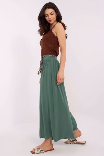 Spodnie Damskie Model TW-SP-BI-81733.14 Dark Green - Och Bella — zdjęcie 2