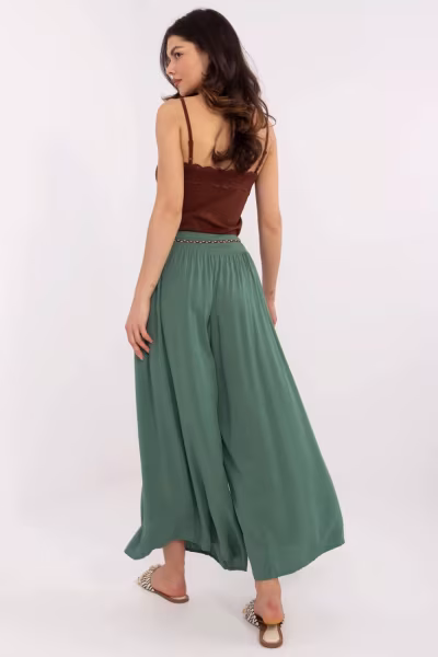 Spodnie Damskie Model TW-SP-BI-81733.14 Dark Green - Och Bella — zdjęcie 3