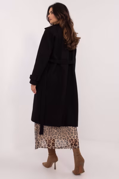 Płaszcz Damski Model TW-PL-BI-2209.71P Black - Och Bella — zdjęcie 3