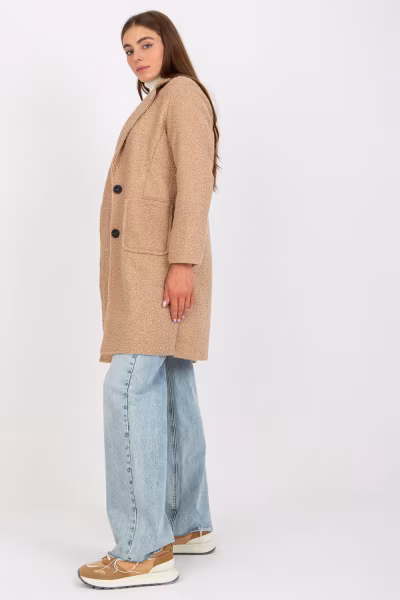 Płaszcz Damski Model TW-PL-BI-7372.18 Beige - Och Bella — zdjęcie 2